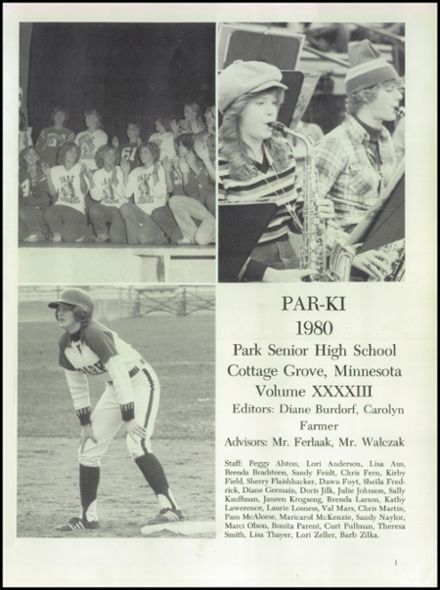 Explore 1980 Park High School Yearbook Cottage Grove Mn Classmates