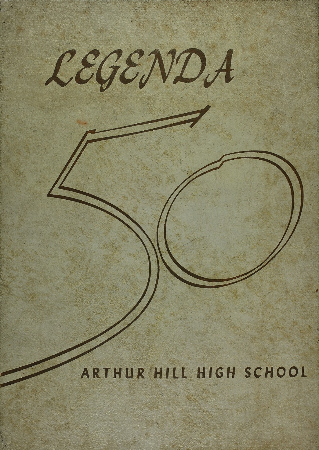 Vintage 1940 Legenda Arthur Hill High School Yearbook Saginaw Michigan