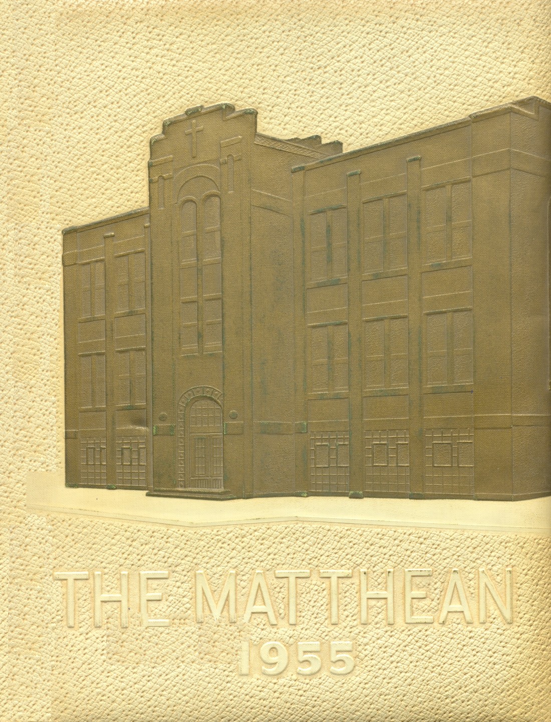 1955 yearbook from St. Matthew High School from Flint, Michigan for sale