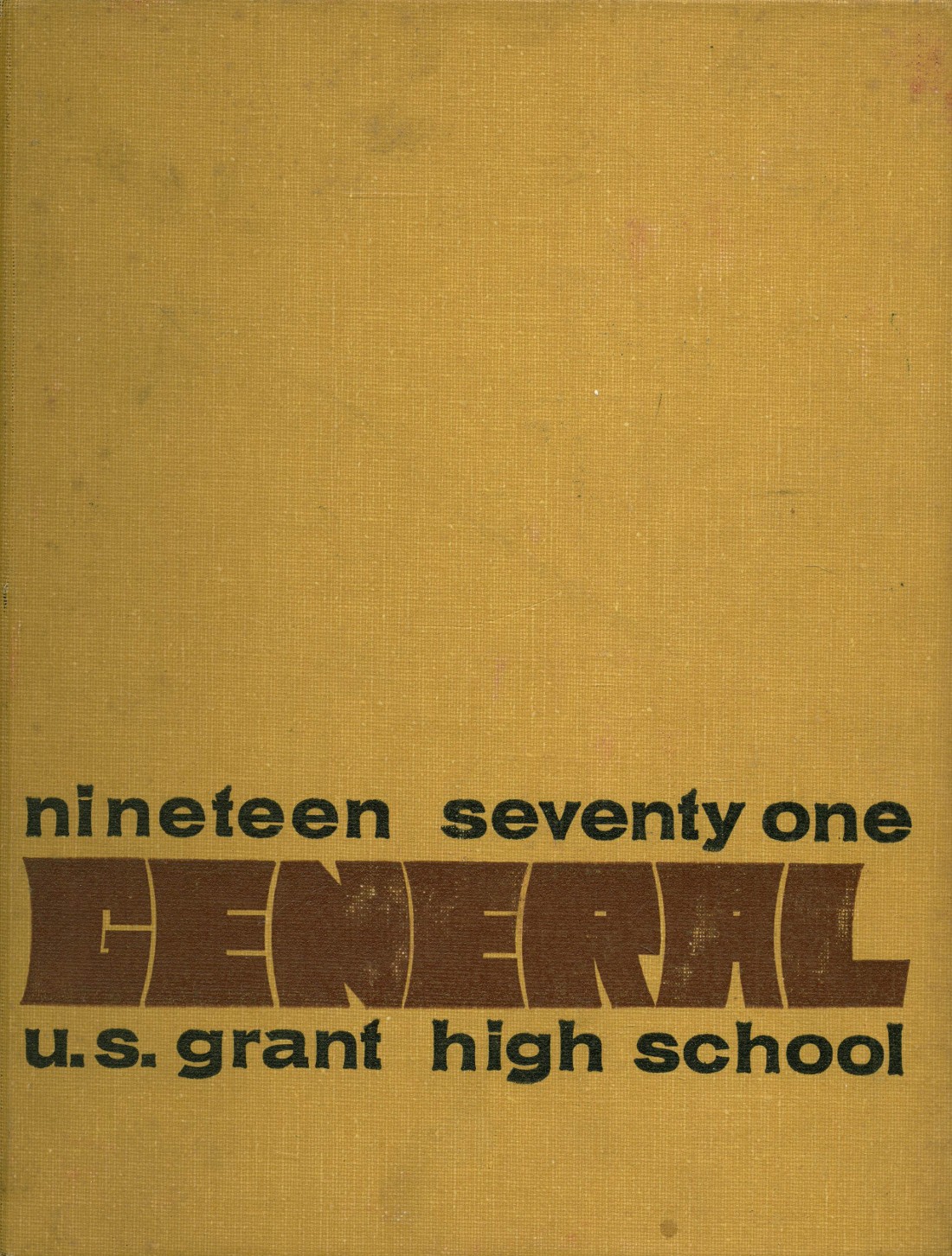 1971 yearbook from U.S. Grant High School from Oklahoma city, Oklahoma ...