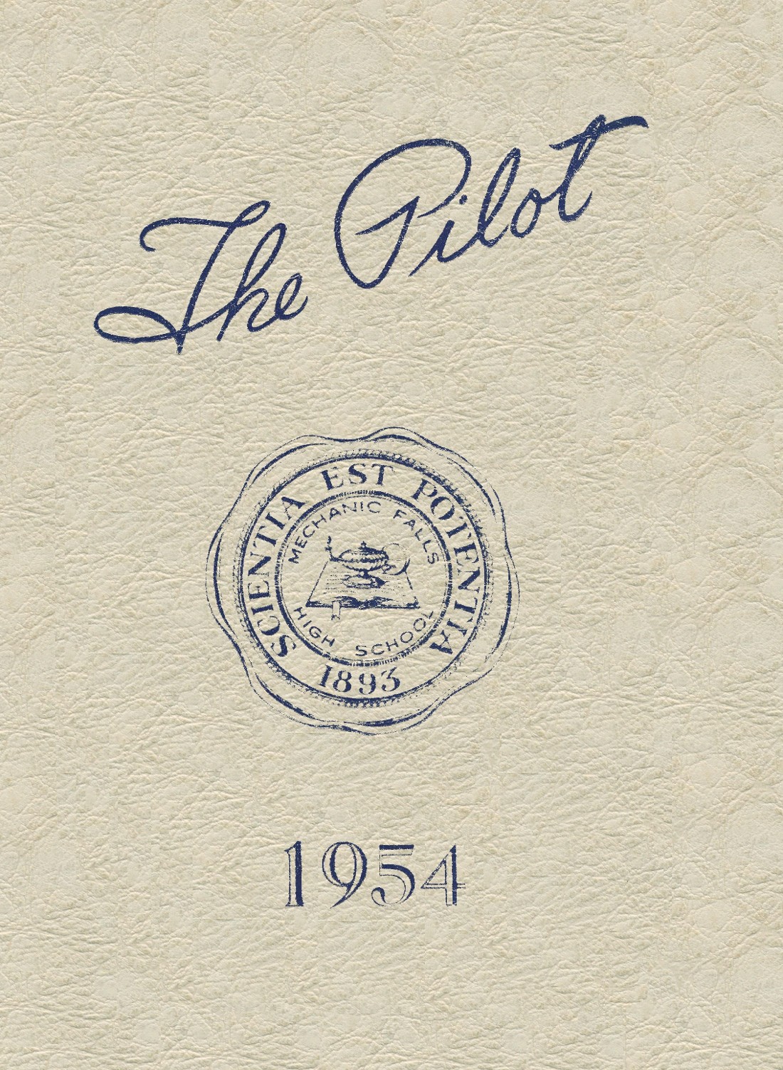 1954 yearbook from Mechanic Falls High School from Mechanic falls