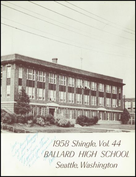 Explore 1958 Ballard High School Yearbook, Seattle WA - Classmates