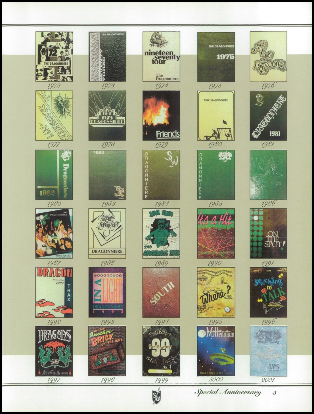 2001 yearbook from Southwest High School from San antonio, Texas