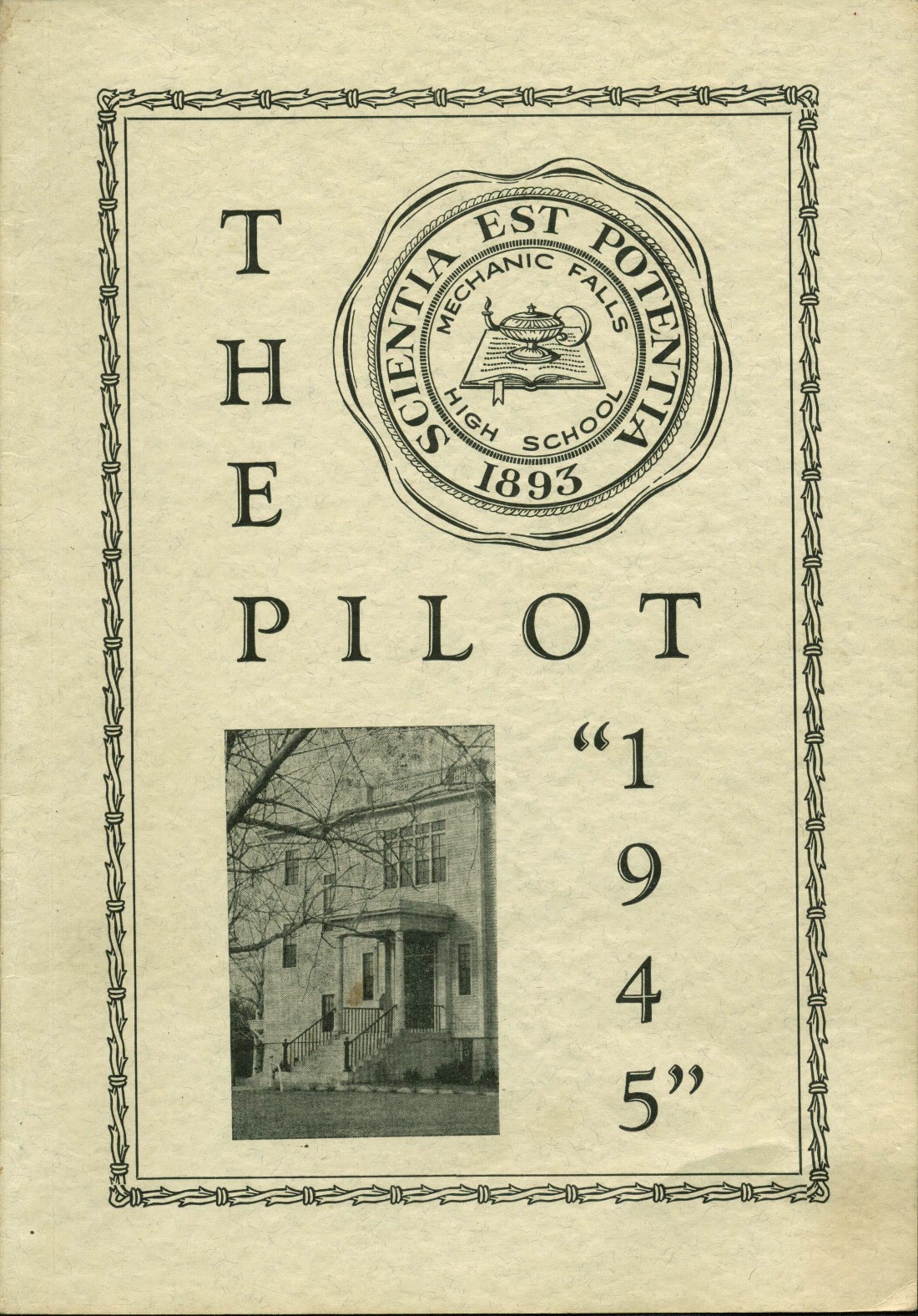 1945 yearbook from Mechanic Falls High School from Mechanic falls, Maine