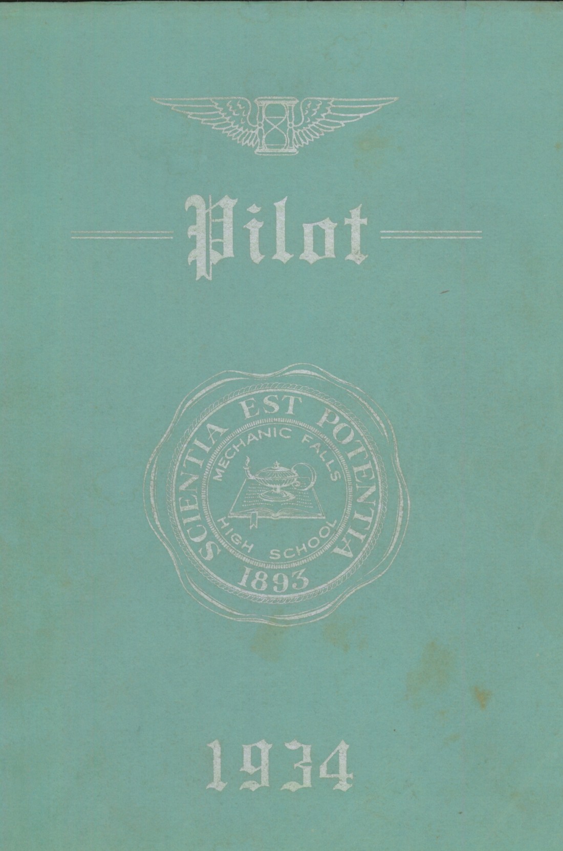 1934 yearbook from Mechanic Falls High School from Mechanic falls, Maine