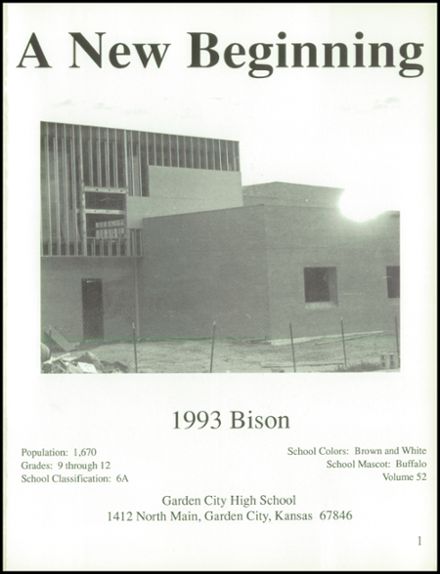 Explore 1993 Garden City High School Yearbook Garden City Ks