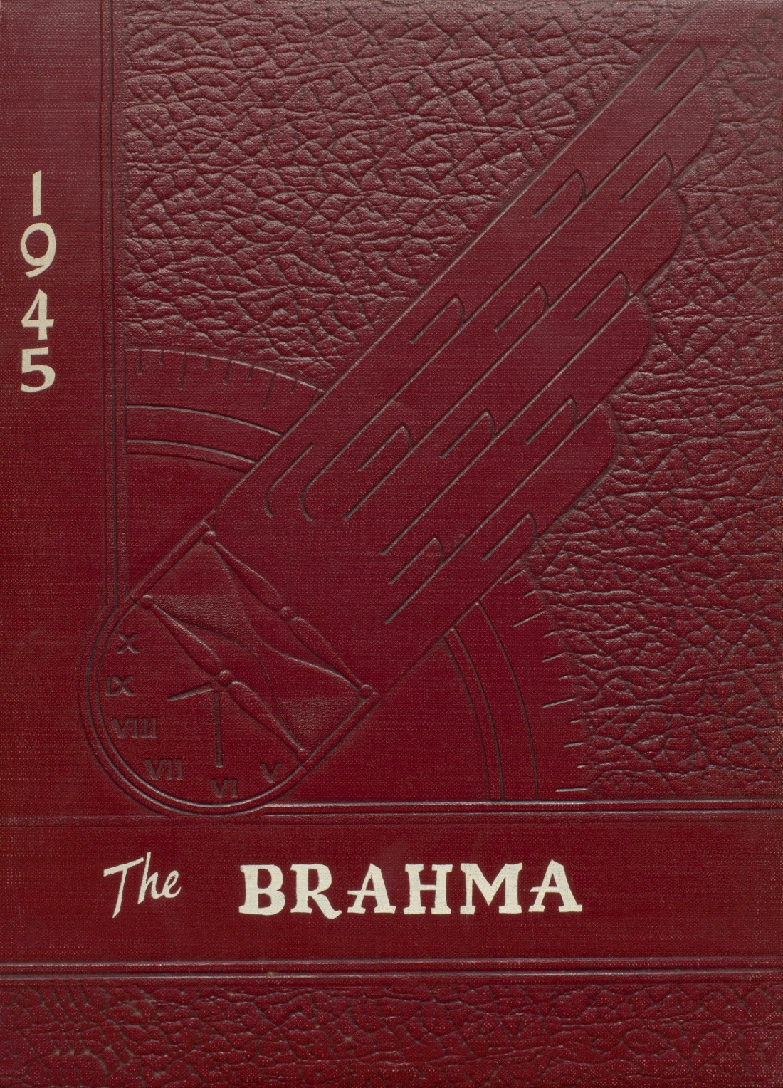 1945 yearbook from Hallettsville High School from Hallettsville, Texas