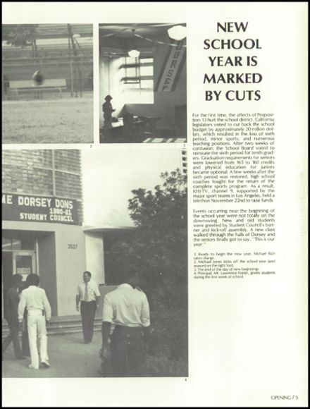 Explore 1981 Dorsey High School Yearbook, Los Angeles CA - Classmates