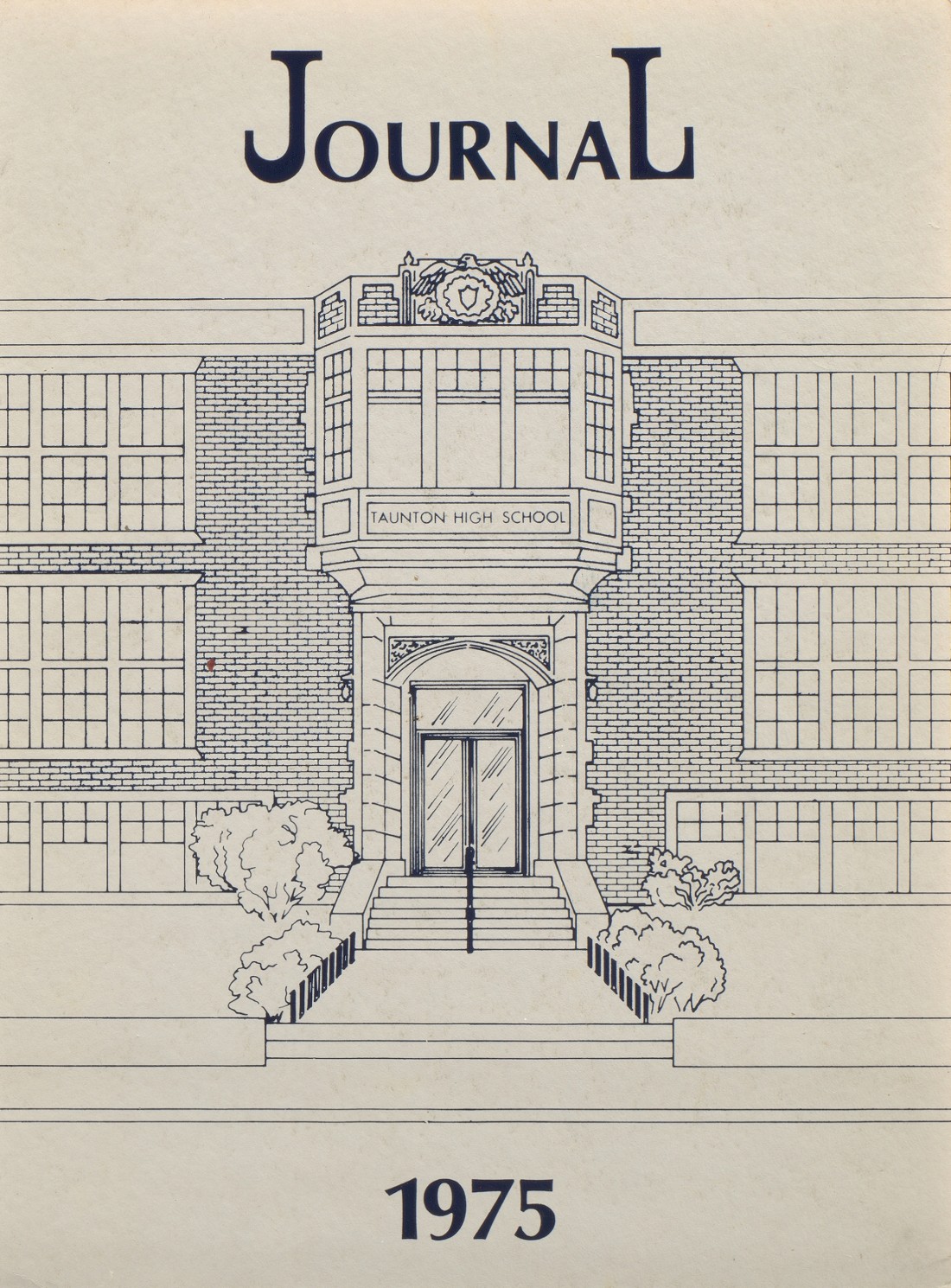 1975 Yearbook From Taunton High School From Taunton Massachusetts
