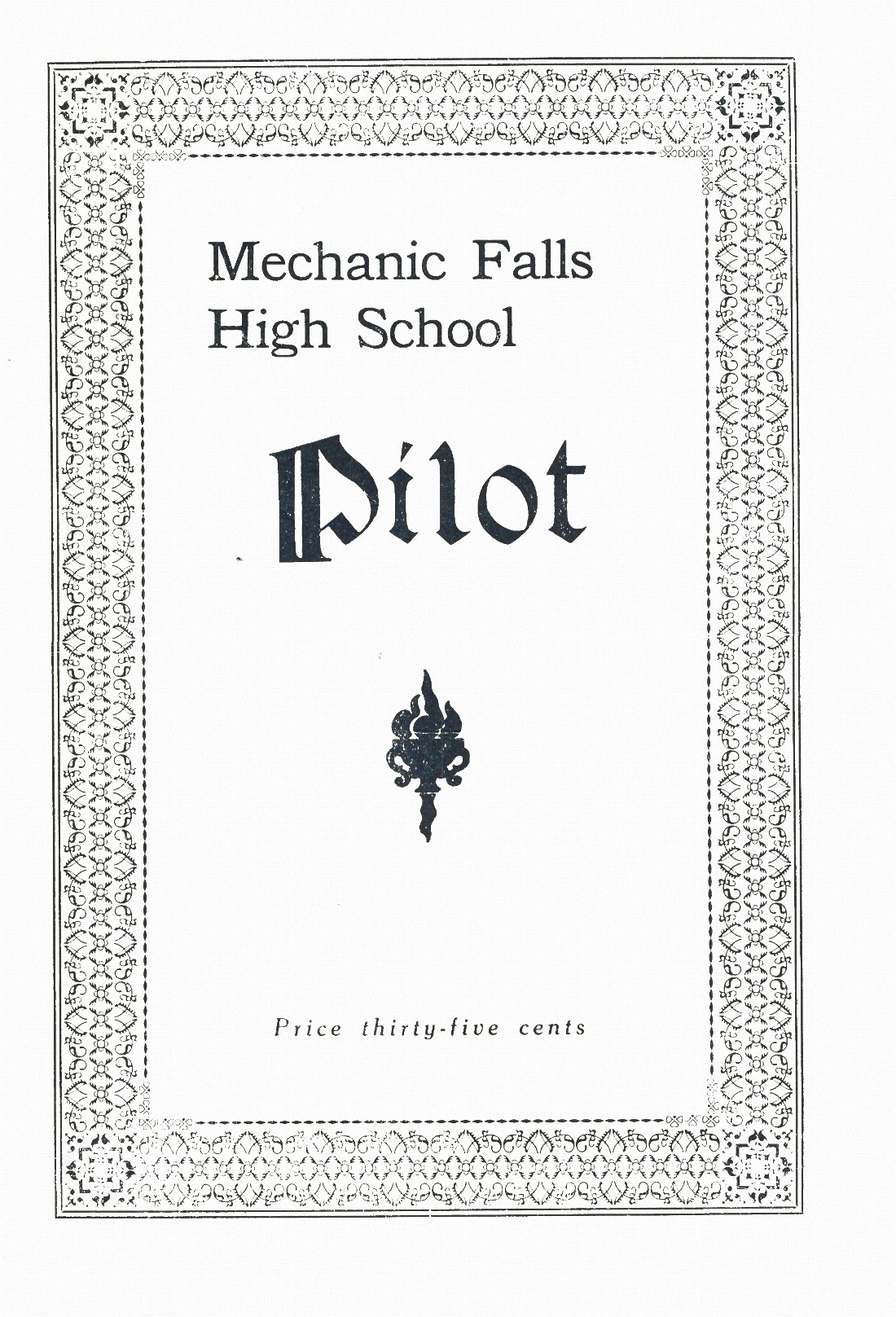 1924 yearbook from Mechanic Falls High School from Mechanic falls, Maine