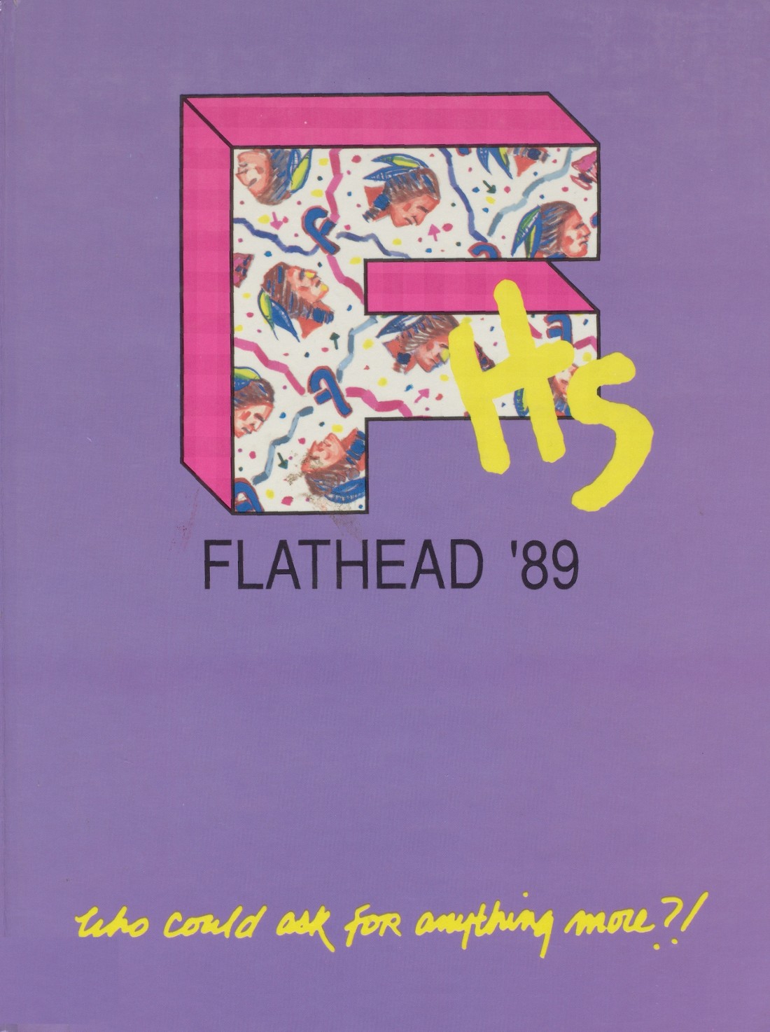 1989 yearbook from flathead high school from kalispell montana for sale