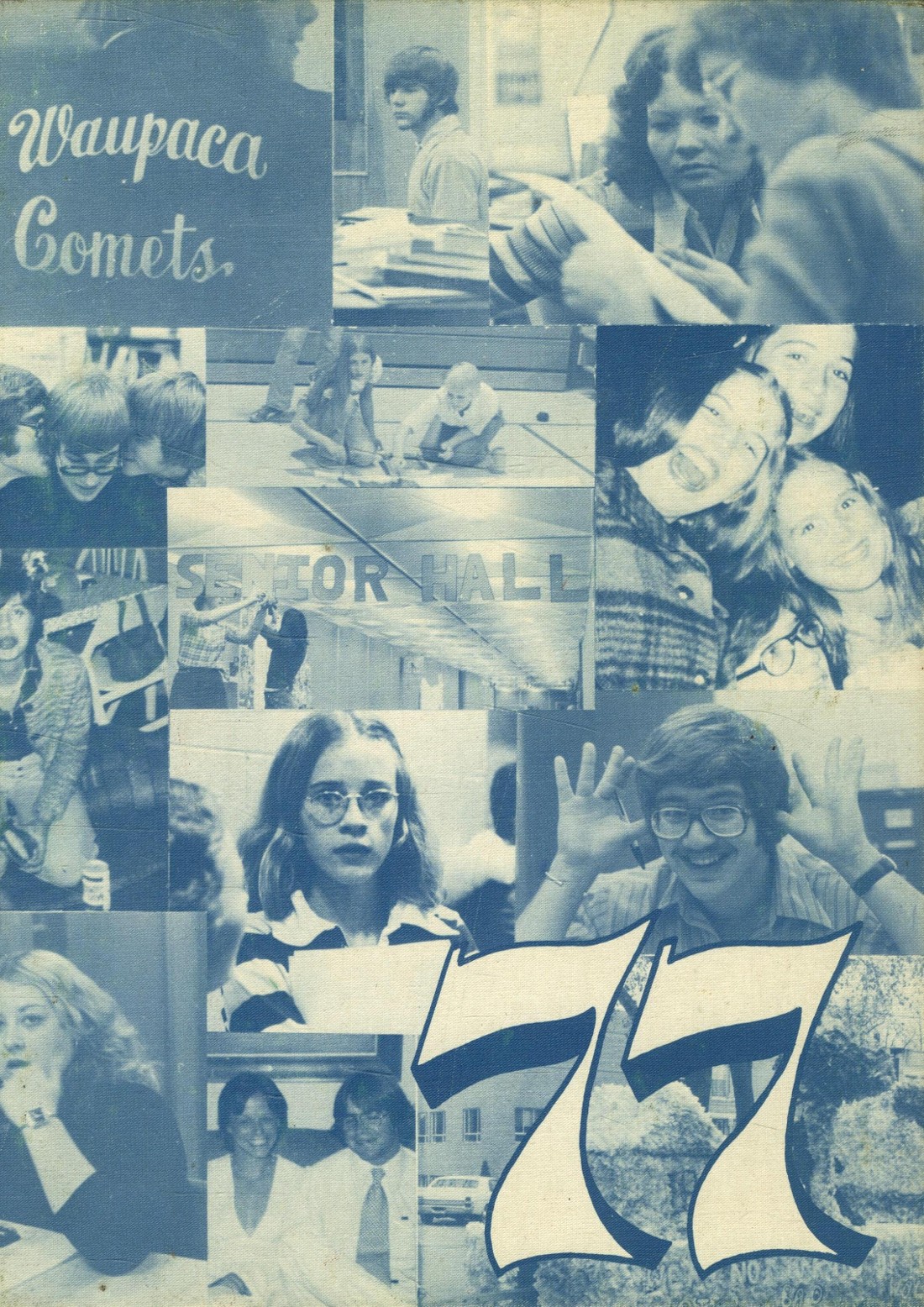 1977 yearbook from waupaca high school from waupaca wisconsin for sale