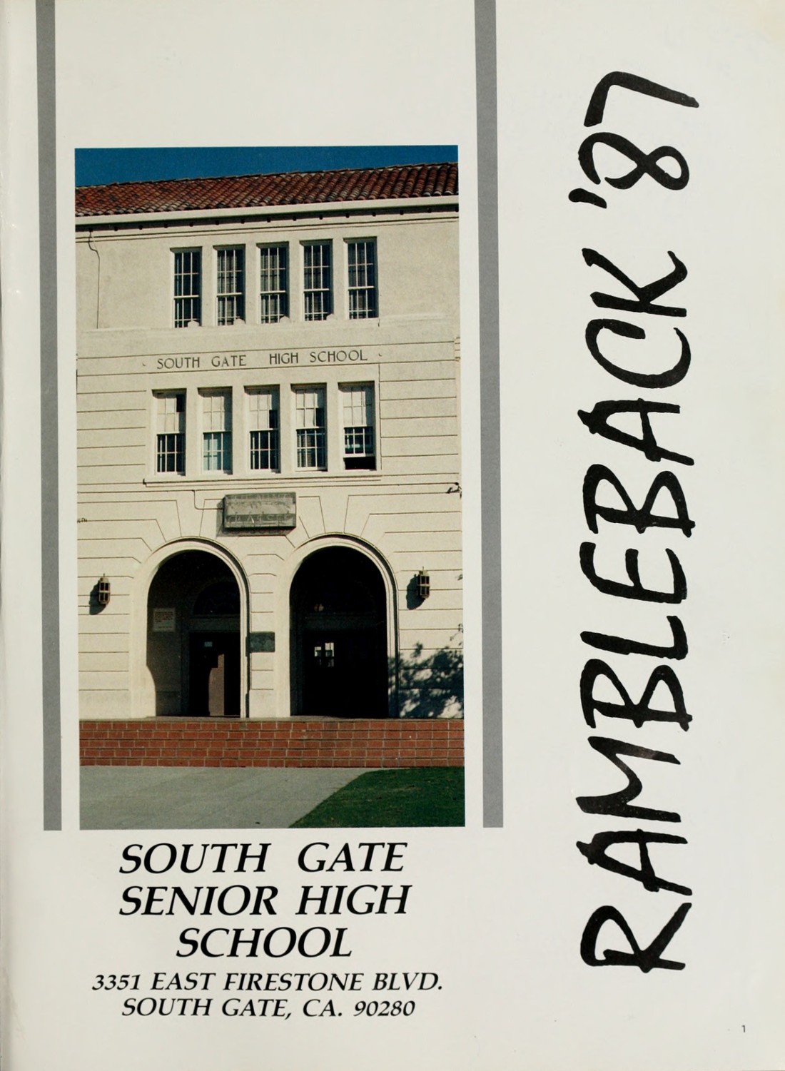 1987 yearbook from South Gate High School from South gate, California