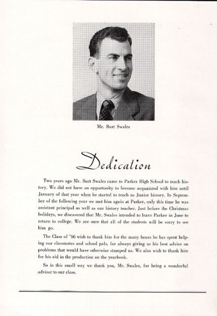 Explore 1946 Parker High School Yearbook, Clarence NY - Classmates