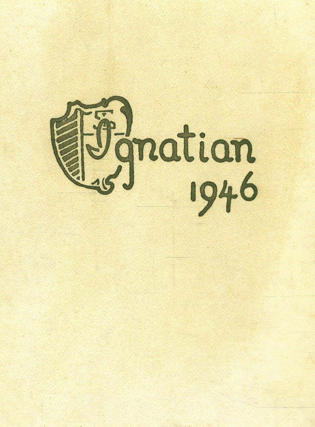 1946 Yearbook From St Ignatius College Preparatory School From San